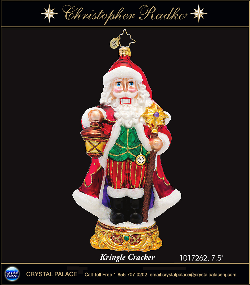 Christopher Radko Kringle Cracker Christmas Ornament