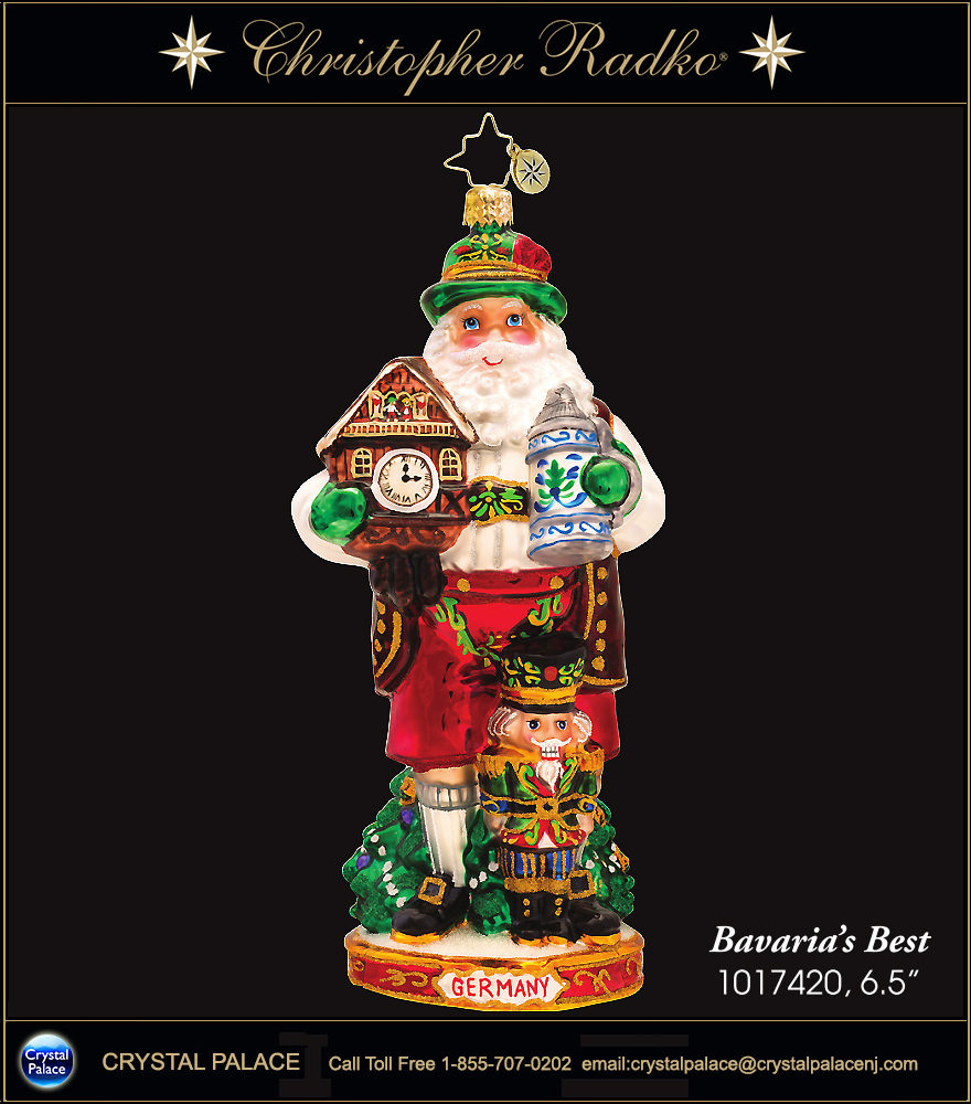Christopher Radko Bavaria's Best Christmas Ornamentt