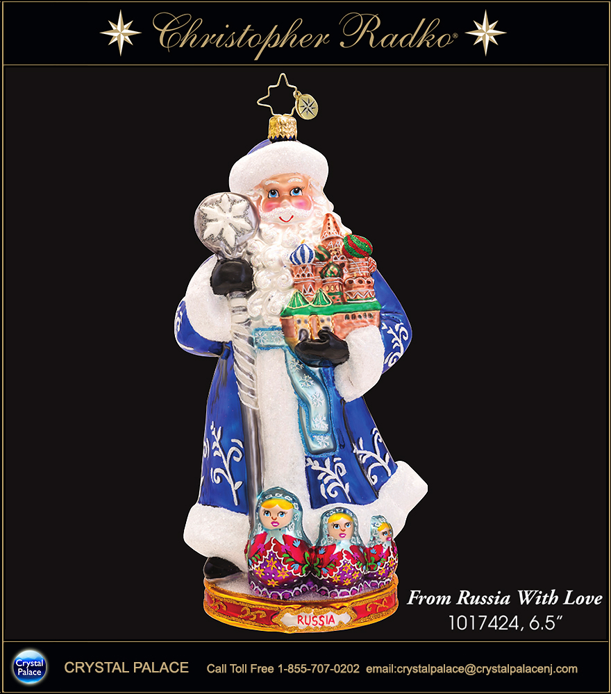 Christopher Radko From Russia With Love Christmas Ornament