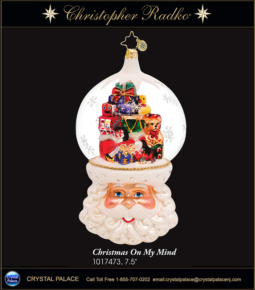 Christopher Radko Christmas On My Mind Christmas Ornament