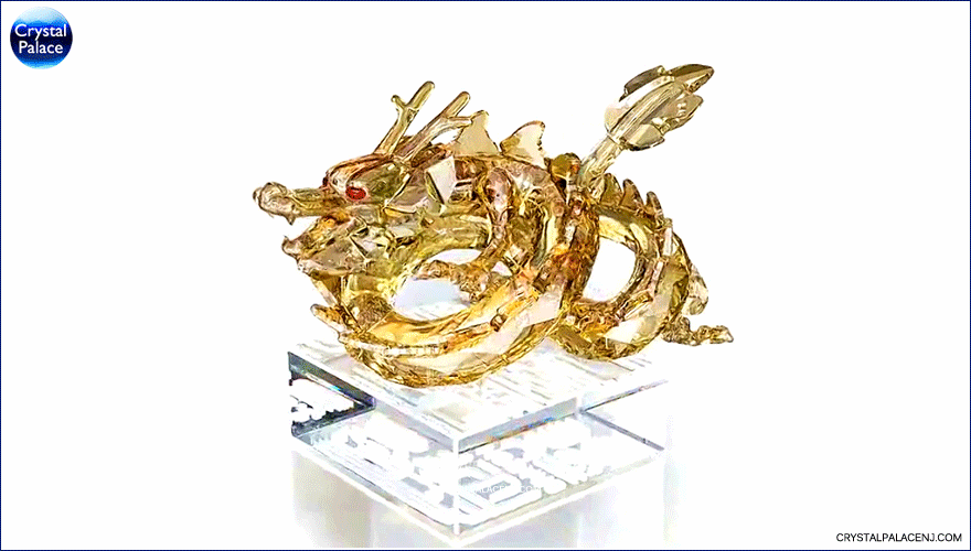 Swarovski Chinese Zodiac – Dragon, large –  Crystal Golden Shine