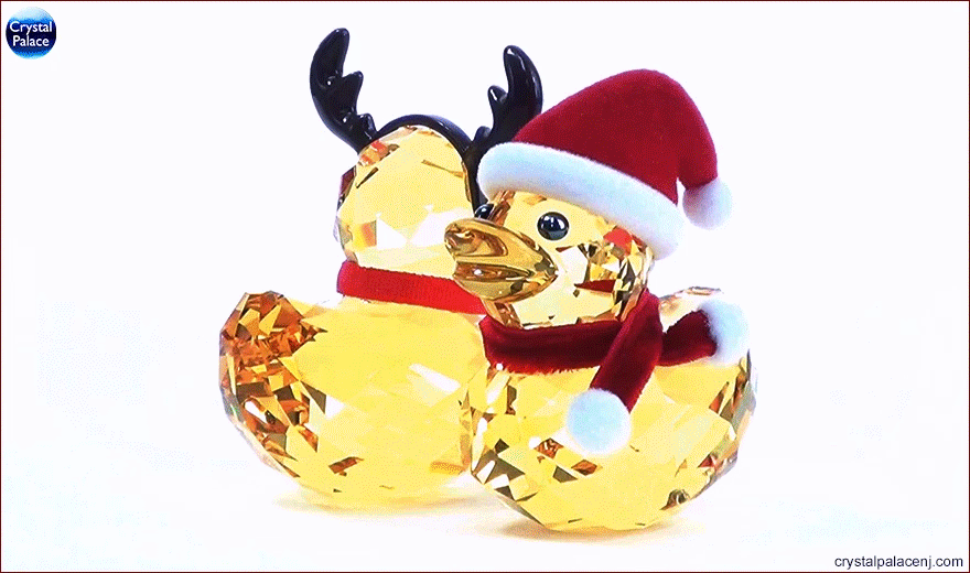 Swarovski Happy Ducks  Santa Reindeer