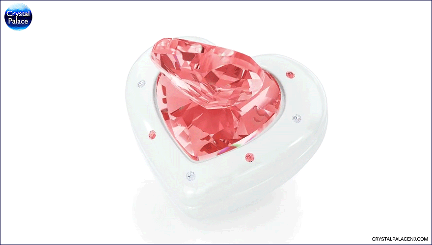 Swarovski Heart Box Pink