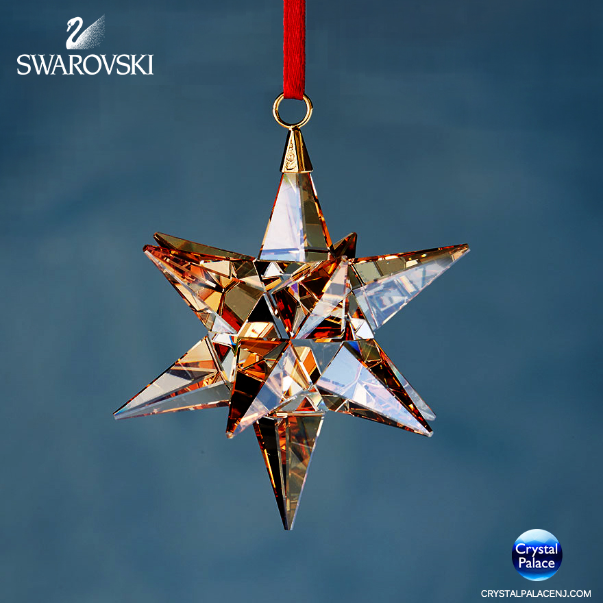 Swarovski Star Ornament, Golden Shadow