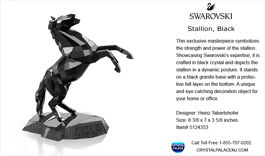 Swarovski Soulmates Stallion, Black