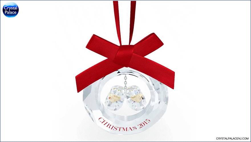 Swarovski Baby's First Christmas Ornament, Annual Edition 2015