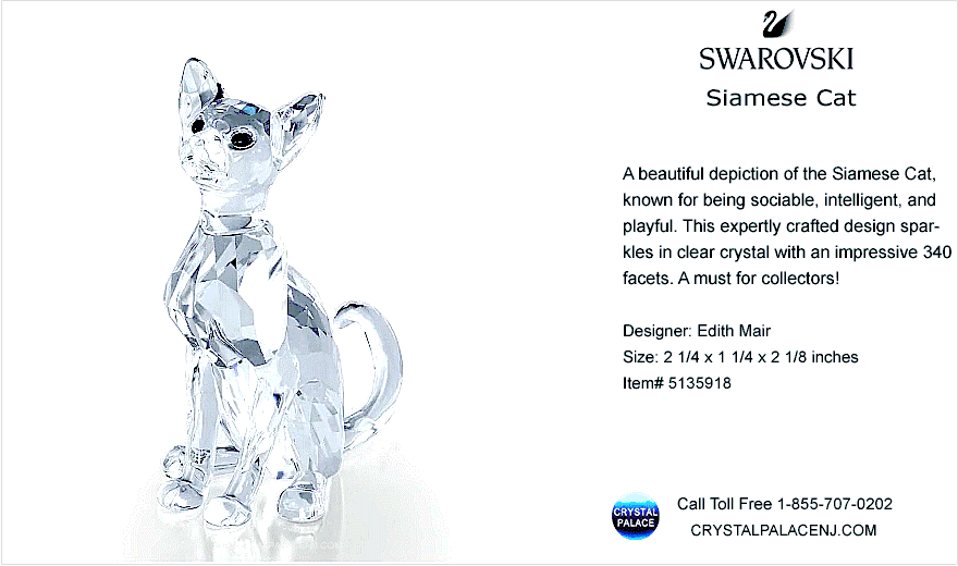 5135918 Swarovski Siamese Cat