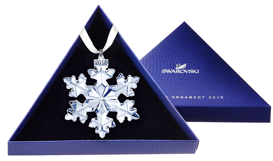 Swarovski 2016 Annual Edition Ornament, Snowflake, 25th Anniversary