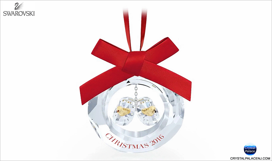 Swarovski Baby's First Christmas Ornament, Annual Edition 2016