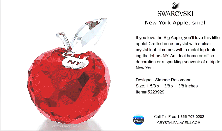 5223929 Swarovski New York Apple, small