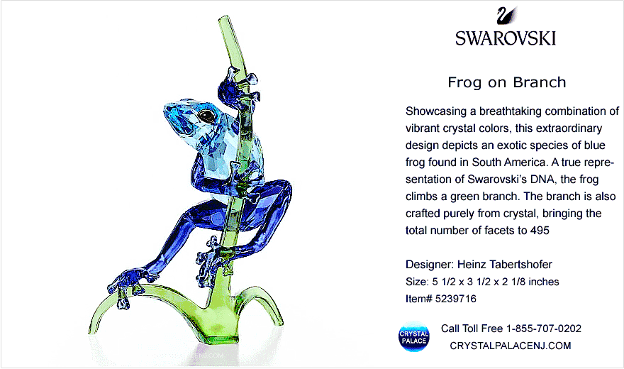 5239716 Swarovski  Frog On Branch