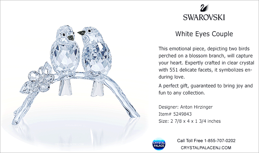 5249843 Swarovski White Eyes Couple