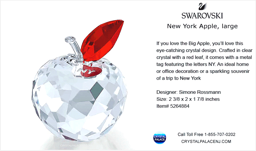 5264884 Swarovski New York Apple, large