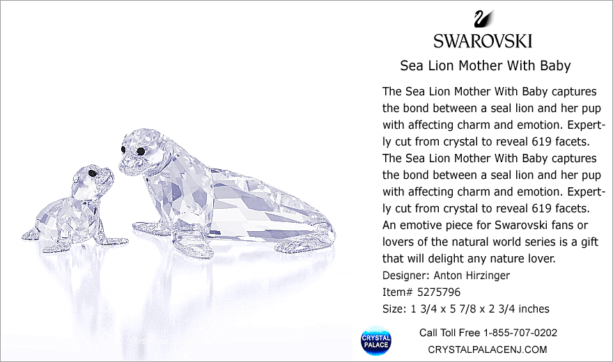 5275796 Swarovski Sea Lion Mother With Baby