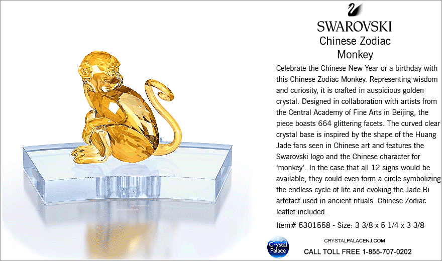 5301558 Swarovski Chinese Zodiac - Monkey