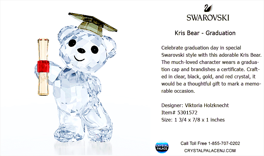 5301572 Swarovski Kris Bear - Graduation