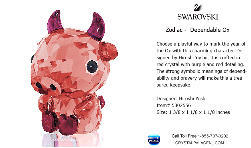 5302556 Swarovski Lovlots Zodiac Dependable Ox 
