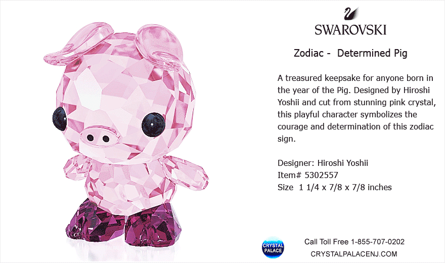 5302557 Swarovski Lovlots Zodiac Determined Pig