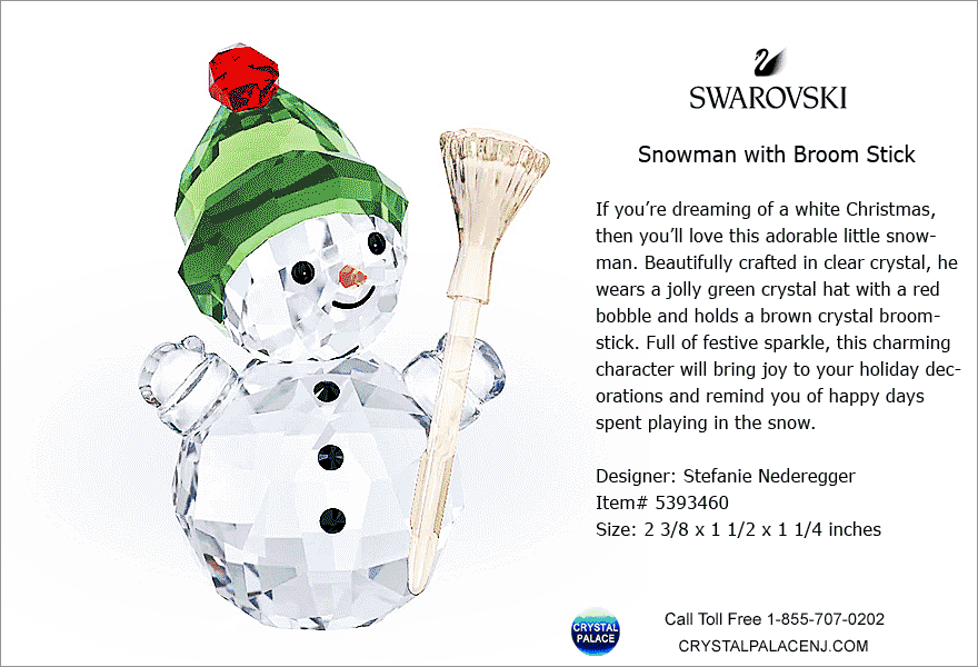 5393460 Swarovski Snowman with Broom Stick