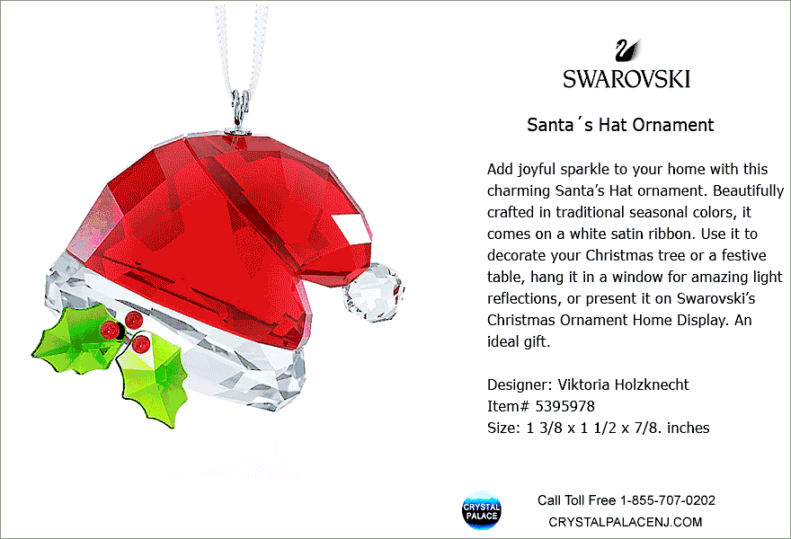 5395978 Swarovski Santas Hat Ornament
