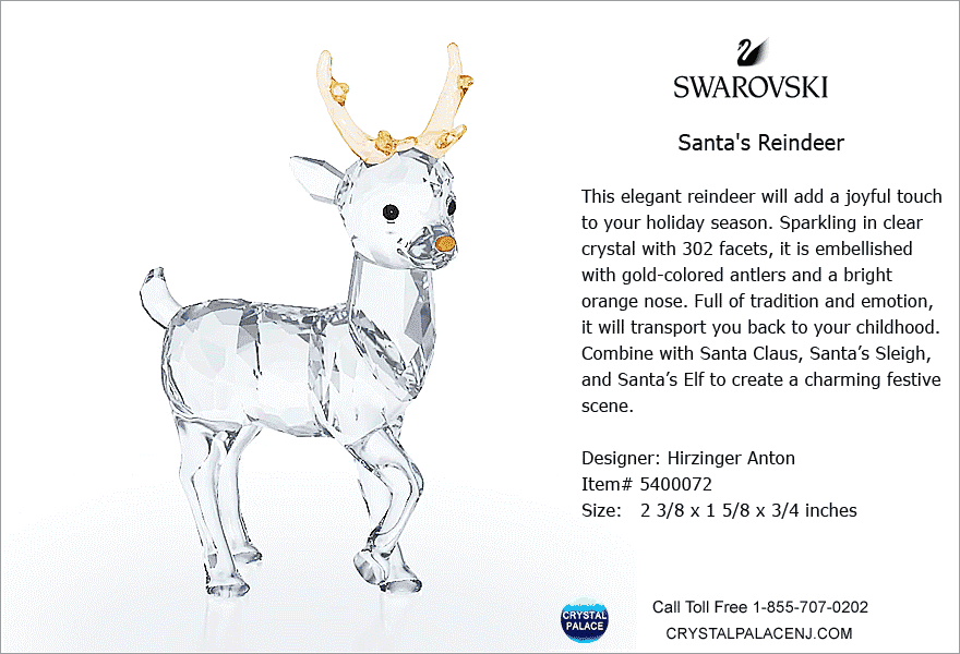 5400072 Swarovski Santa's Reindeer