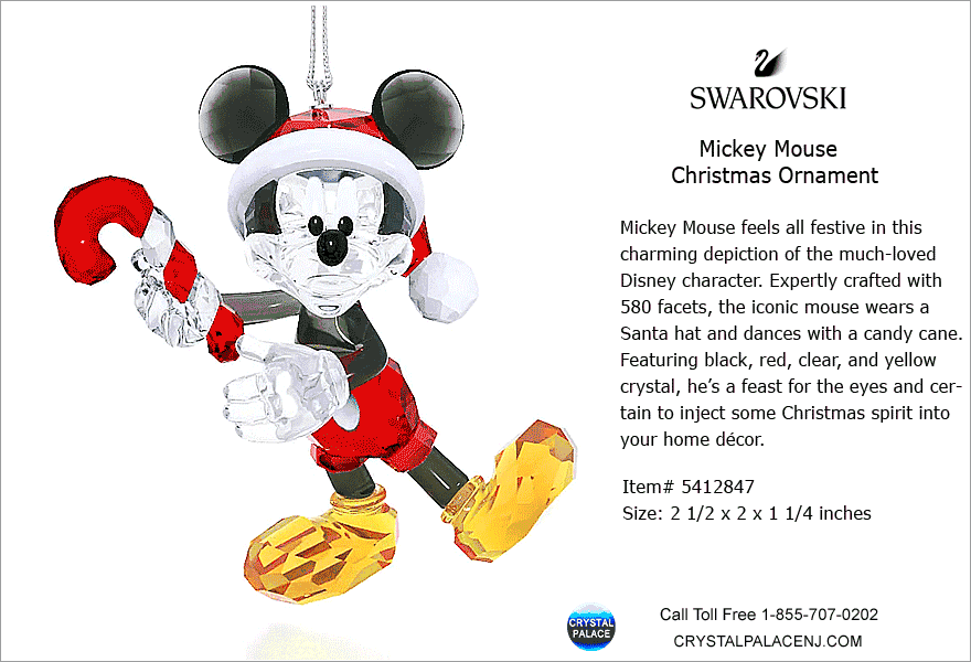 5412847 Mickey Mouse Christmas Ornament