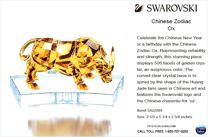 5422984 Swarovski Chinese Zodiac - Ox - Snake