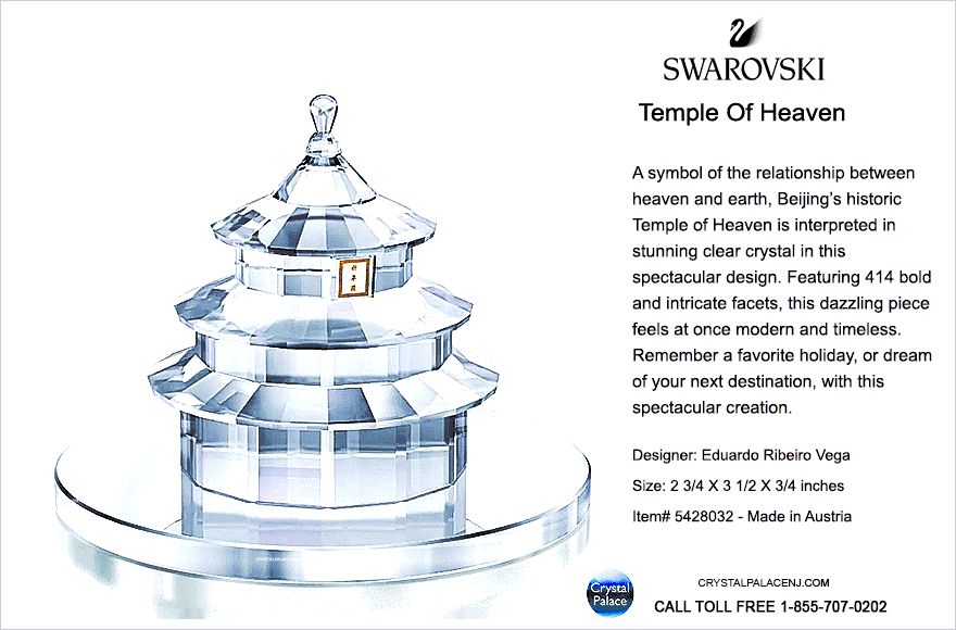 5428032 Swarovski Travel Memories Temple Of Heaven
