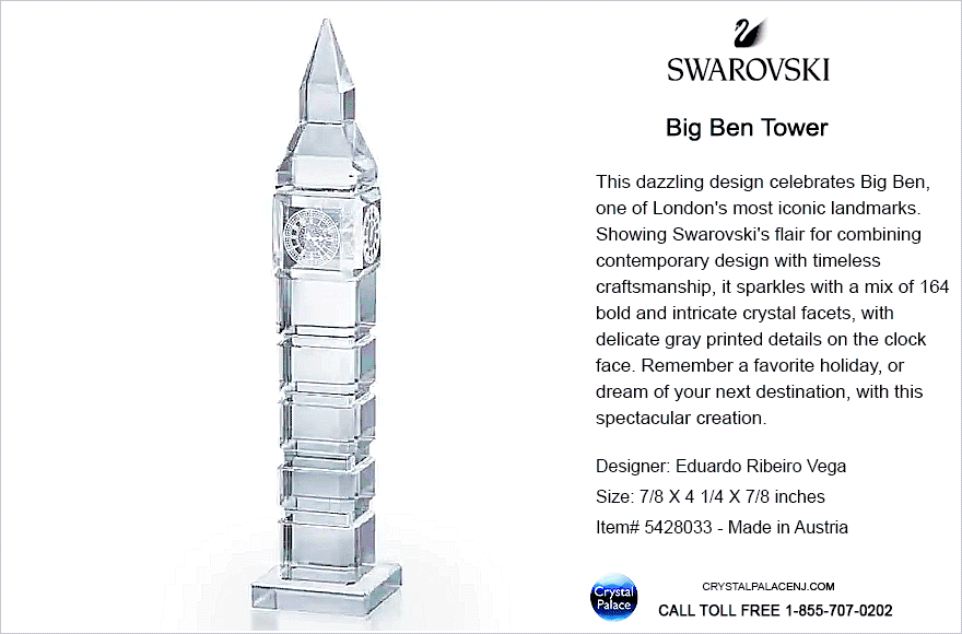 5428033 Swarovski Travel Memories Big Ben Tower