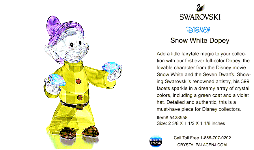 5428558 Swarovski Disney Snow White Dopey