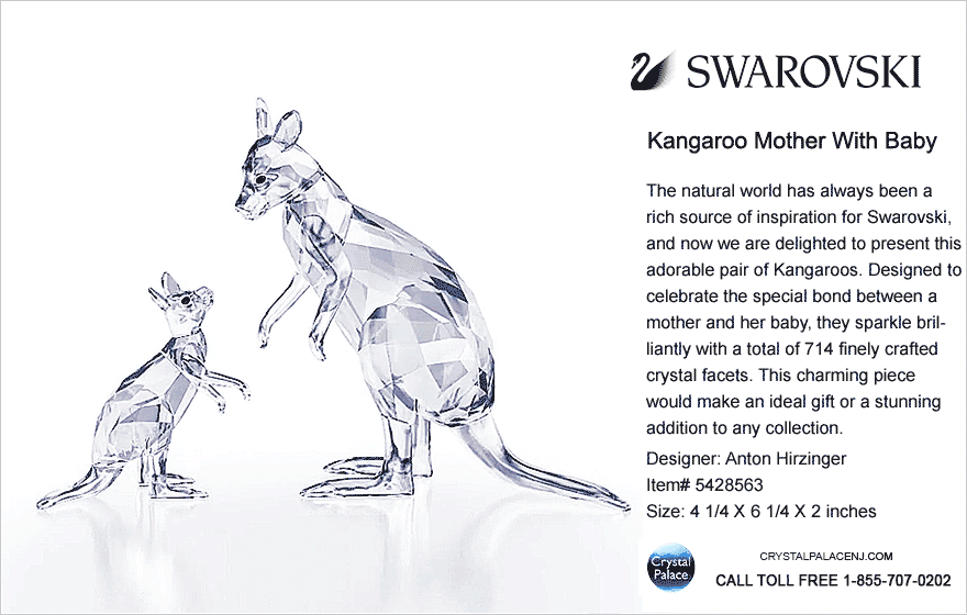 5428563 Swarovski Kangaroo Mother With Baby