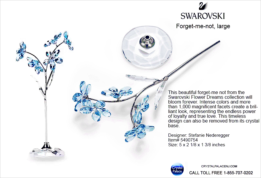 5490754 Swarovski Flower Dreams - Forget-me-not, large