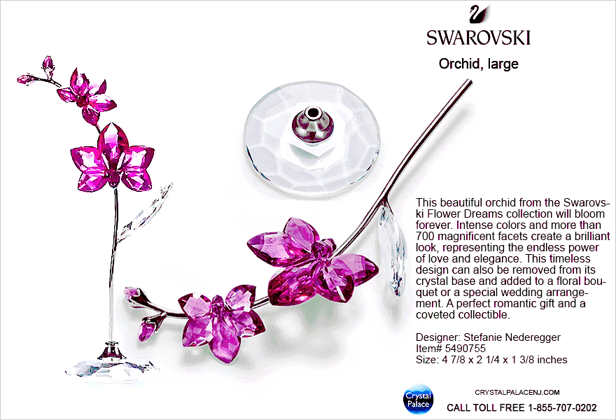 5490755  Swarovski Flower Dreams - Orchid, large
