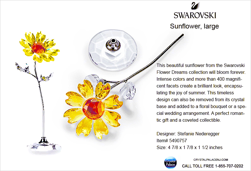 5490757  Swarovski Flower Dreams - Sunflower, large