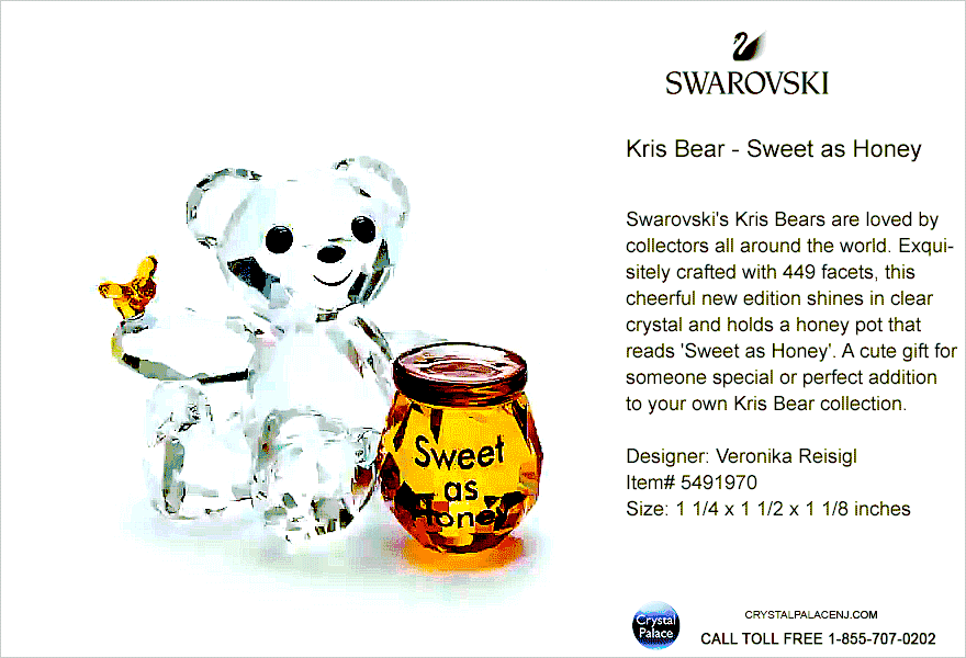 5491970 Swarovski Kris Bear - Sweet as Honey