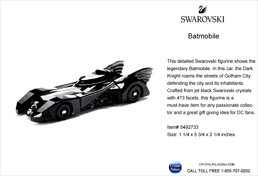 5492733 Swarovski Warner Bros. Batmobile