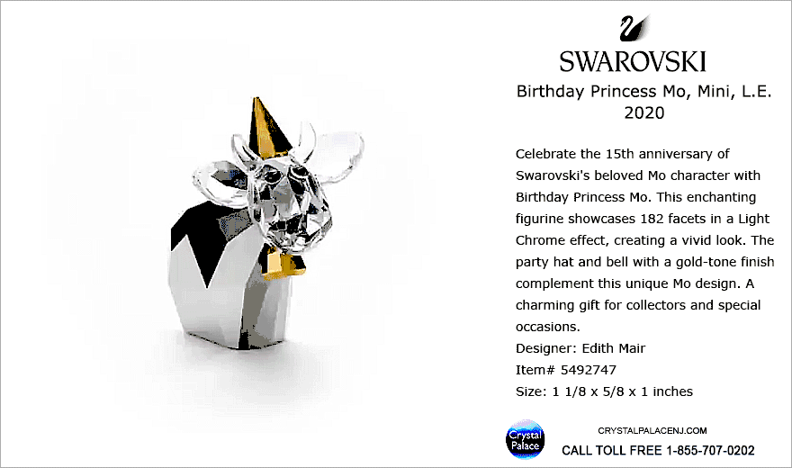 5492747 Swarovski Birthday Princess Mo, Mini, L.E. 2020