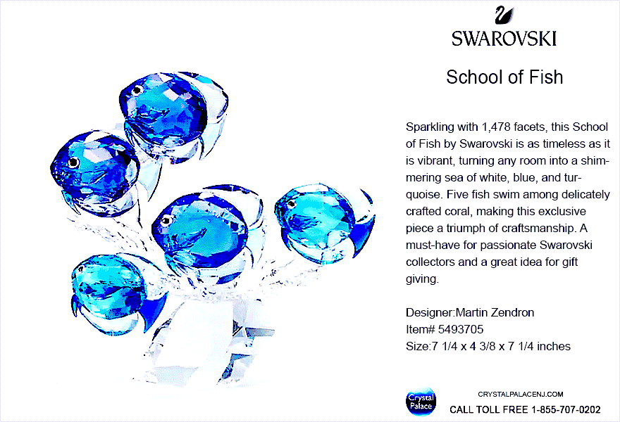 5493705  Swarovski School of Fish