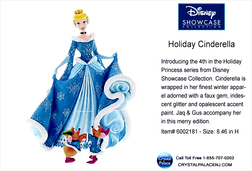 6002181 Holiday Cinderella w mice Disney Couture de Force
