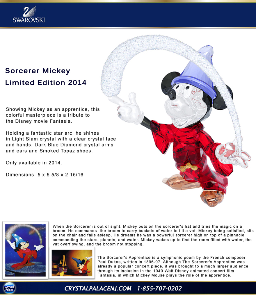Swarovski Disney Sorcerer Mickey  Mouse LE 2014